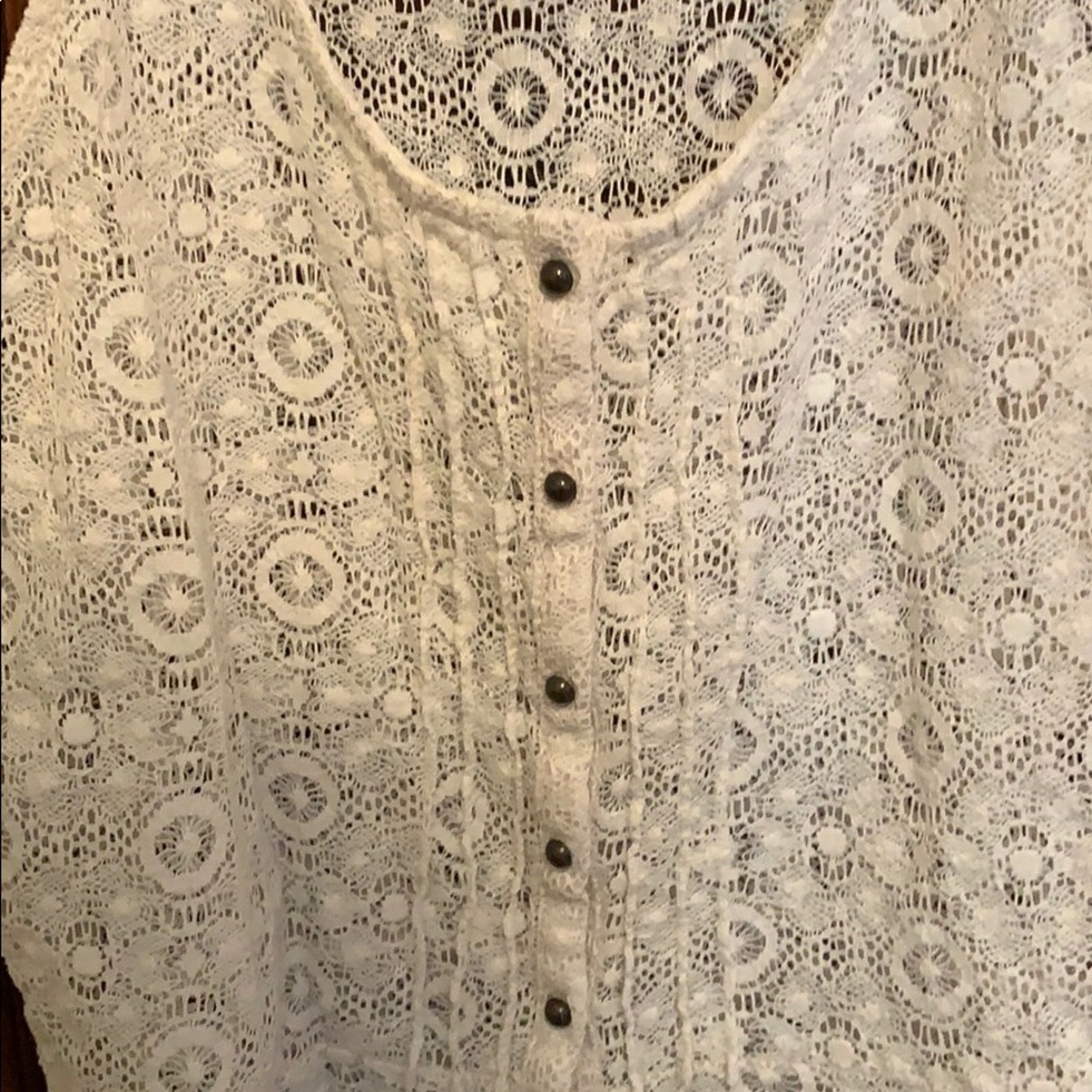 Lace white top - Picture 3 of 4